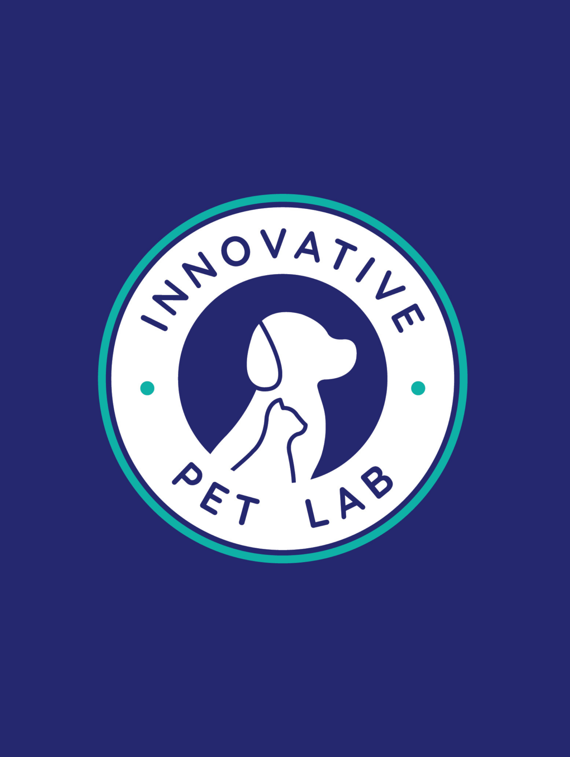 Innovative Pet Lab logo with dog and cat