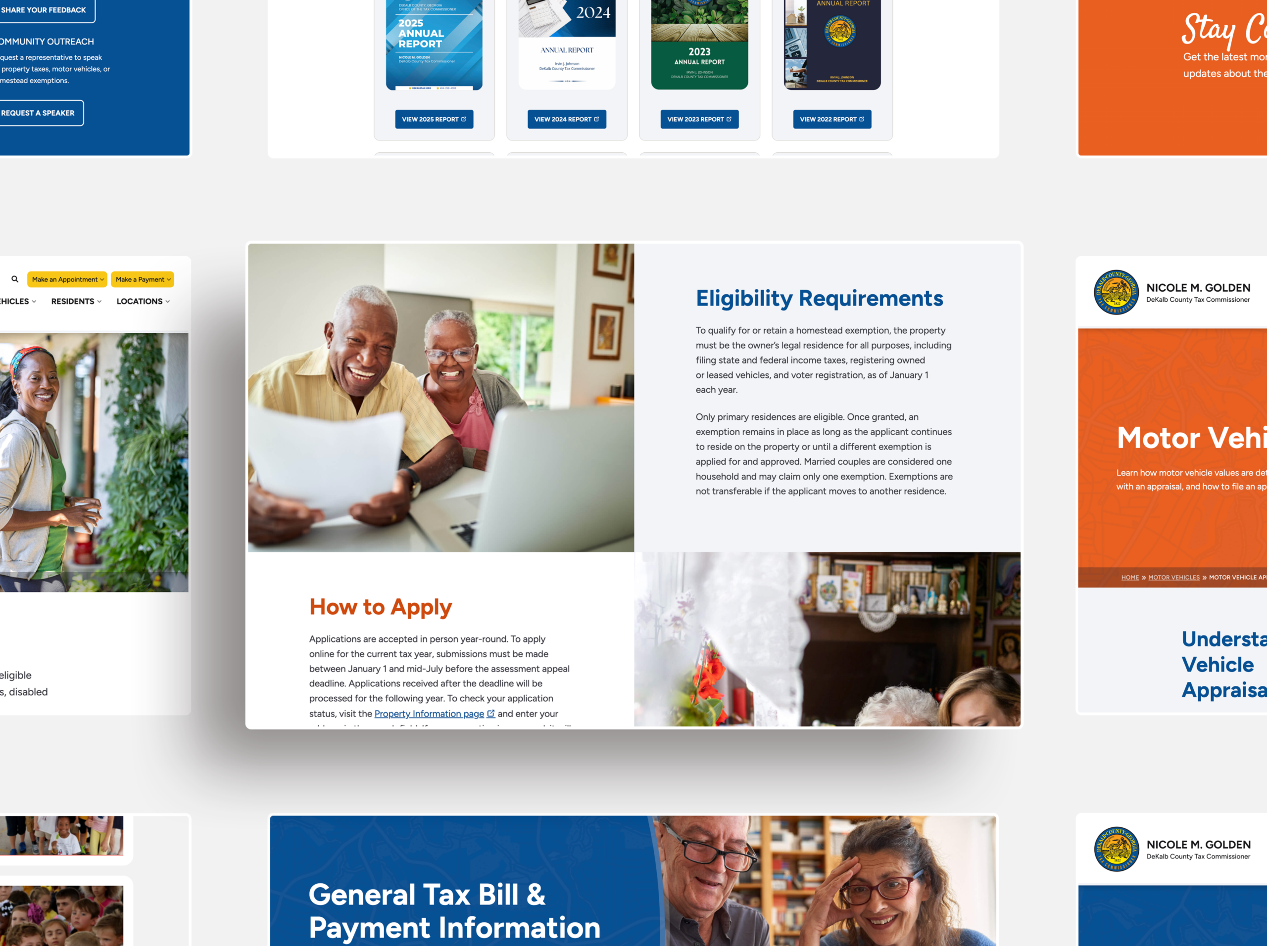 DeKalb County Tax Commissioner homestead exemption eligibility and application page